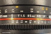 Rokinon 85mm f1.5 Canon EF Cinema Lens