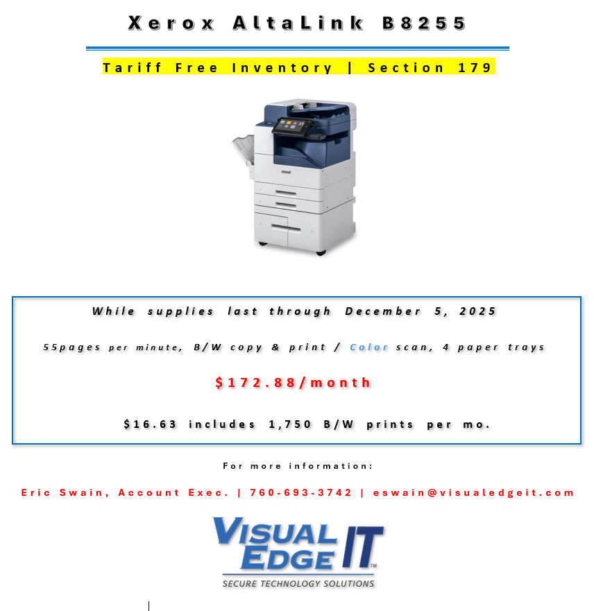VEIT – Xerox Altalink B8255